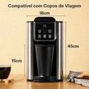 Cafeteira Elétrica Expresso Automático Bivolt de 1,5L + BRINDE: Fruteira Elegante de 3 Andares - COMPRE 1 LEVE 2
